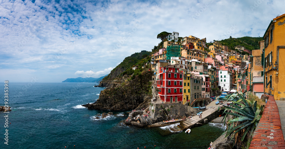 Riomagiorre, one of the 5 villages of Cinque Terre, Italy