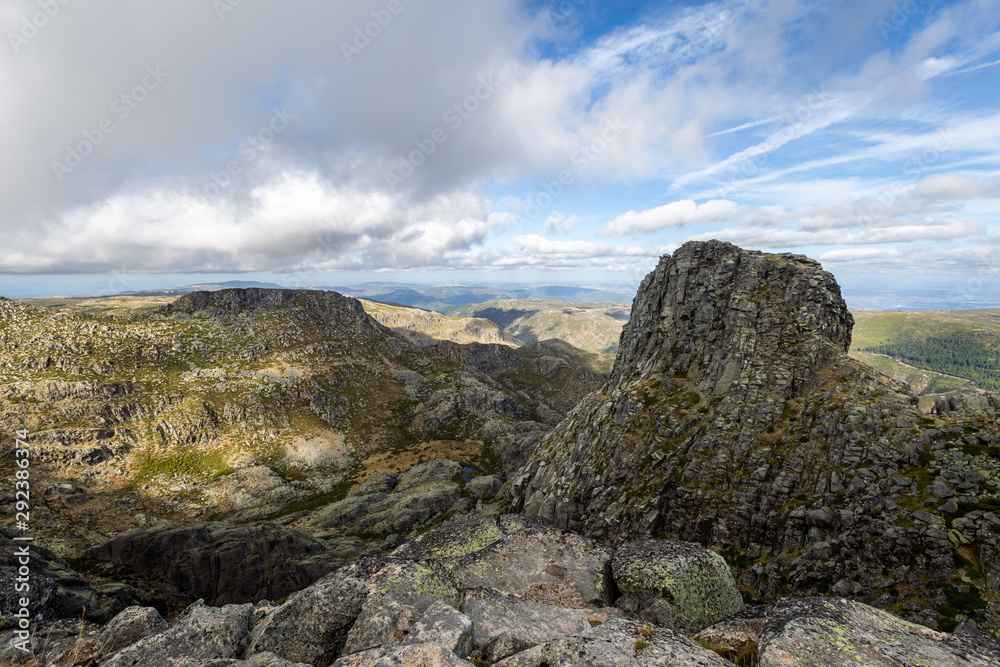 Highest mountain in Continental Portugal - Cantaro Magro at Serra da Estrela