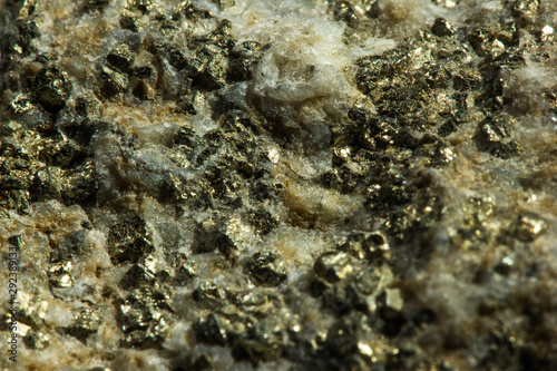 Close up shot of a pyrite