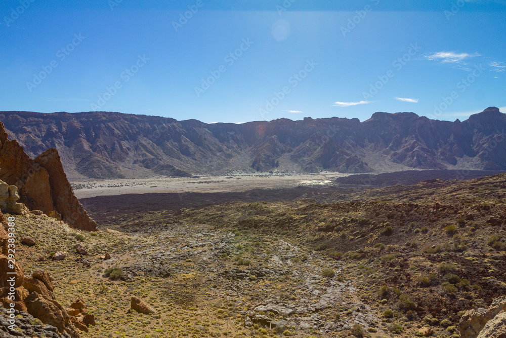 Dans le cratère d'El Teide à Tenerife