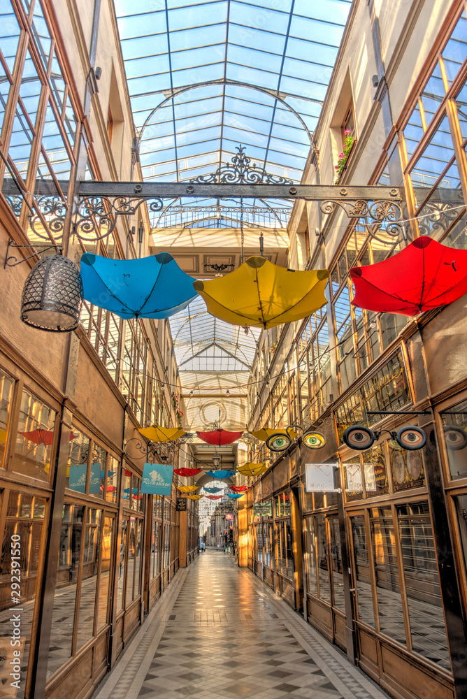 Paris, Passage du Grand Cerf Stock Photo | Adobe Stock