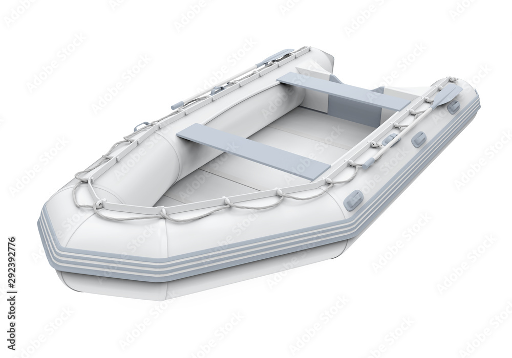 Inflatable Boat Isolated