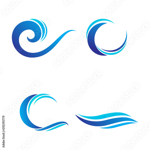 Water Wave symbol and icon illustration