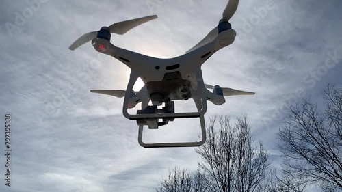 Wallpaper Mural Slow Motion UAV Drone Aircraft Flying IN Sky Silhouetted In the Sun Torontodigital.ca