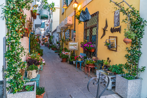 Colorful street Ischia, Italy