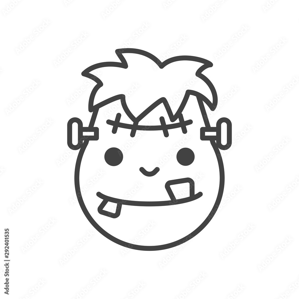 cute little boy head with frankenstein costume cute little boy head with frankenstein costume