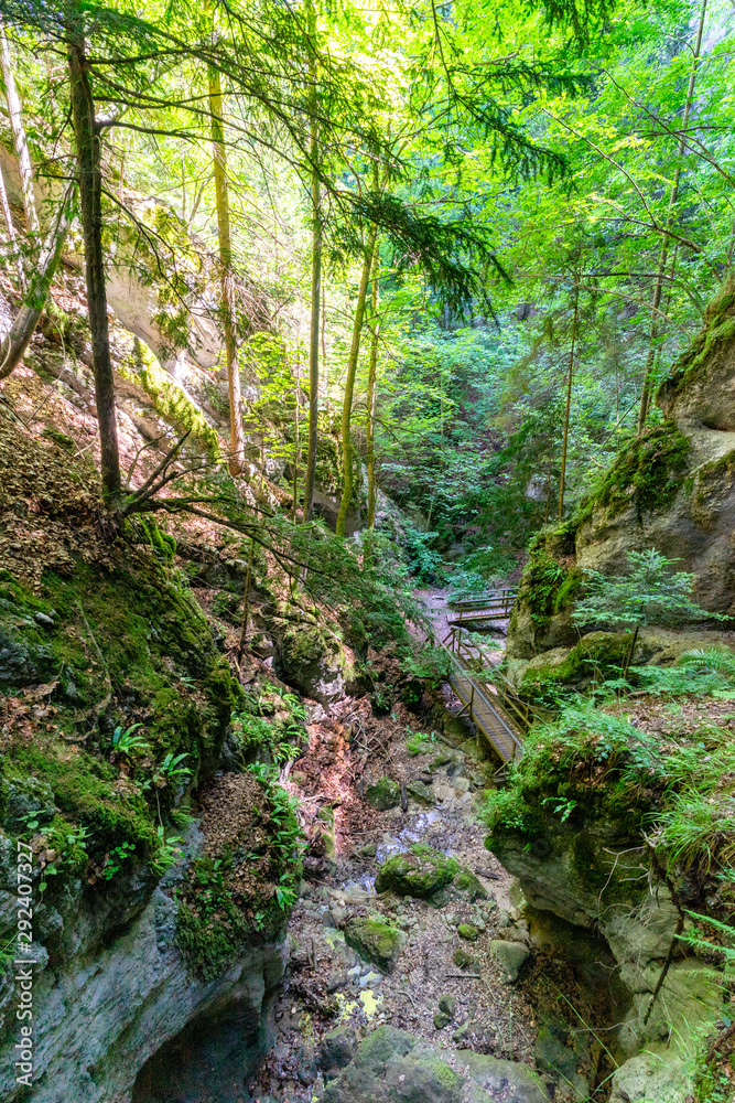 Steinbachklamm and Myrafaelle in Lower Austria Steinbachklamm and Myrafaelle in Lower Austria