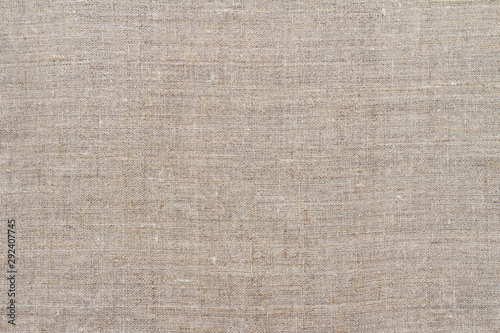 Natural linen fabric, background or texture, natural gray beige color
