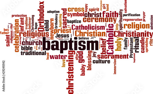 Baptism word cloud