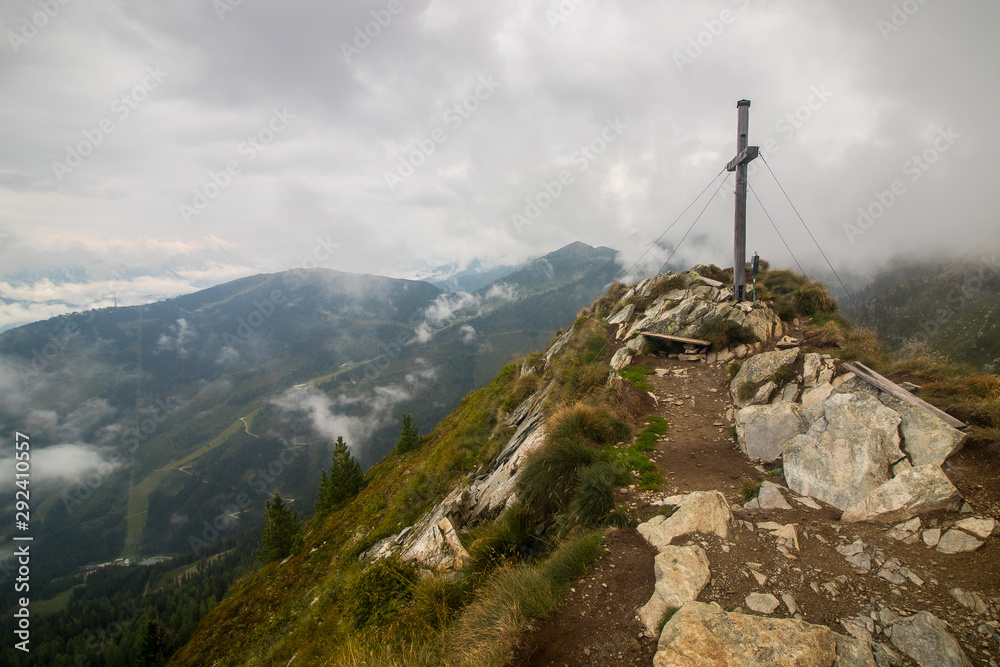 Peak Krahbergzinken in Austrian Alps near Schladming village