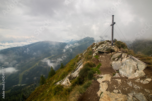 Obraz na płótnie Peak Krahbergzinken in Austrian Alps near Schladming village w salonie
