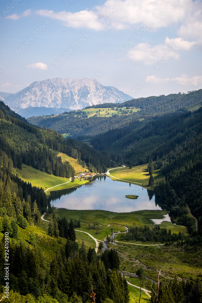 Lake Bodensee in Alps, Austria, Central Eurpe