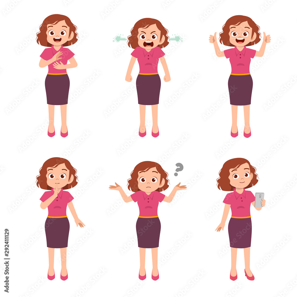 cute teen gesture many expression set bundle cute teen gesture many expression set bundle