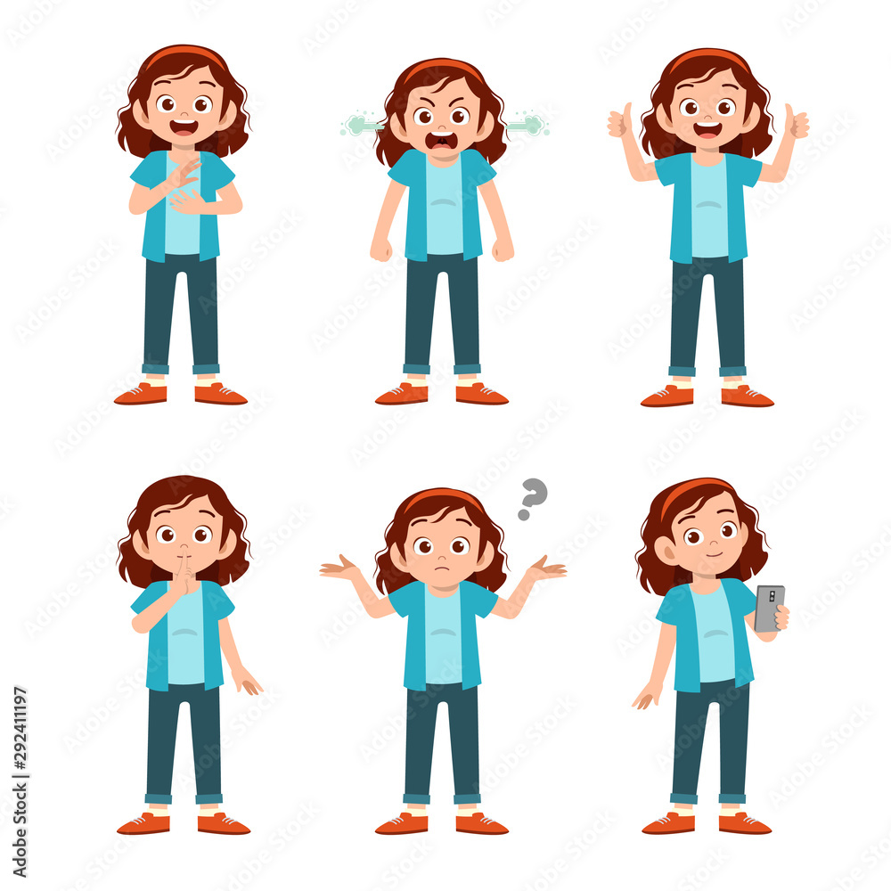 cute teen gesture many expression set bundle cute teen gesture many expression set bundle