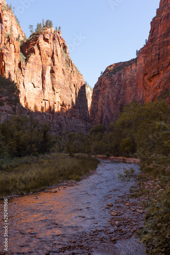 Inside the Zion Canyon Utah