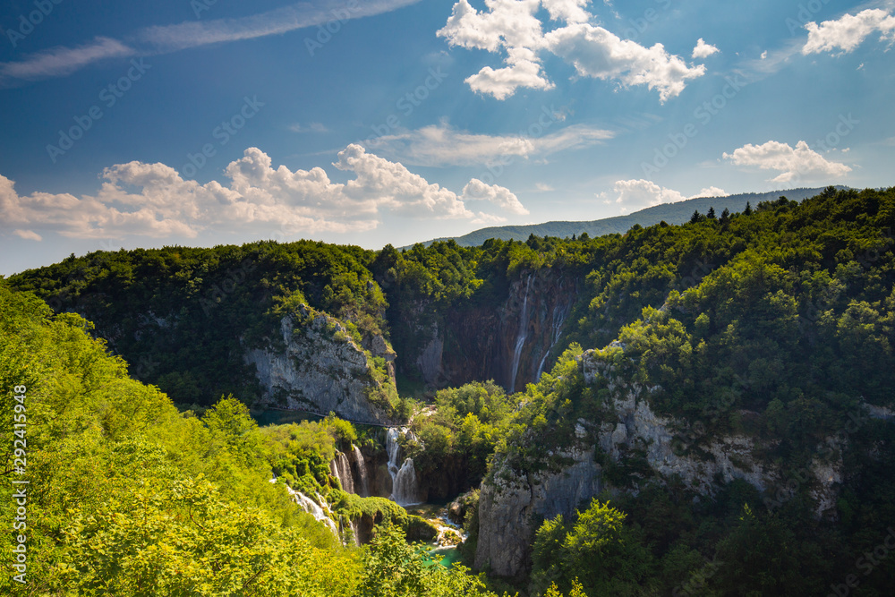 Obraz premium View of Plitvice Lakes National Park, Croatia
