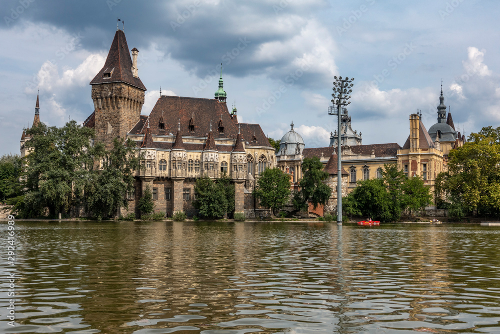 Vajdahunyad Castle is a castle in the City Park of Budapest, Hungary. Vajdahunyad Castle is a castle in the City Park of Budapest, Hungary.