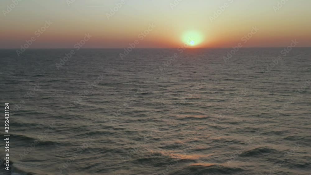 The Beautiful tropical sea sunrise. aerial The Beautiful tropical sea sunrise. aerial