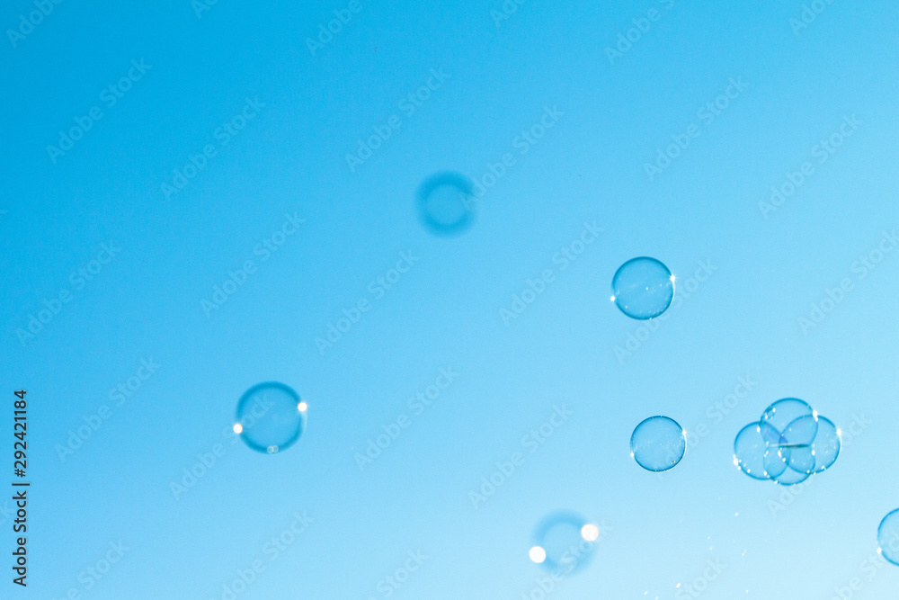 Fototapeta premium Bubbles against the sky