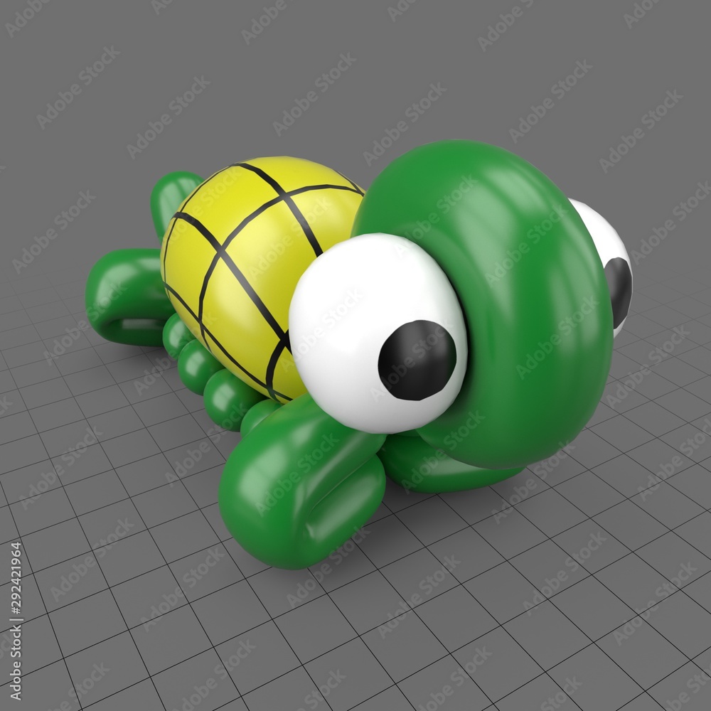 Turtle balloon Stock 3D asset | Adobe Stock