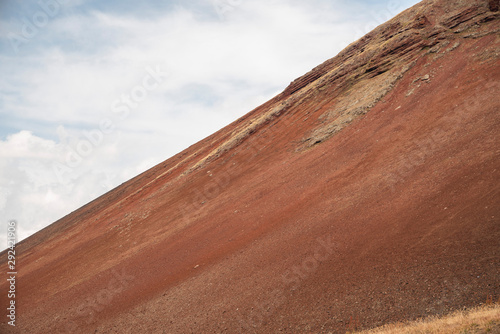 Beautiful landscape, panoramic view on the volcanic red mountains. Armenia Azhdahak mountain.  photo