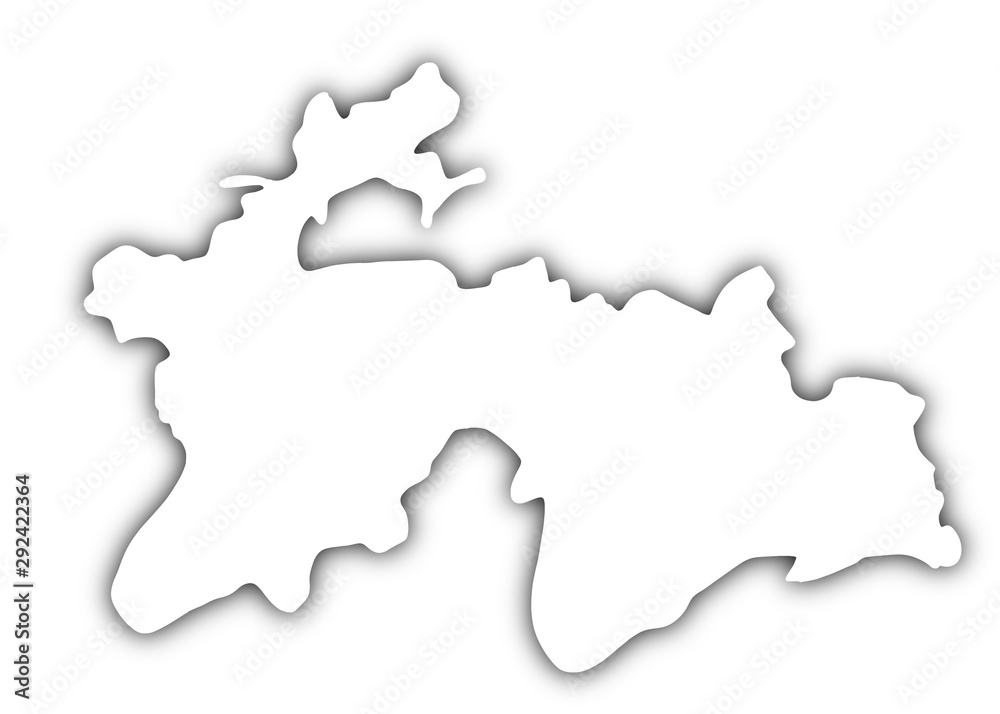 tajikistan map 