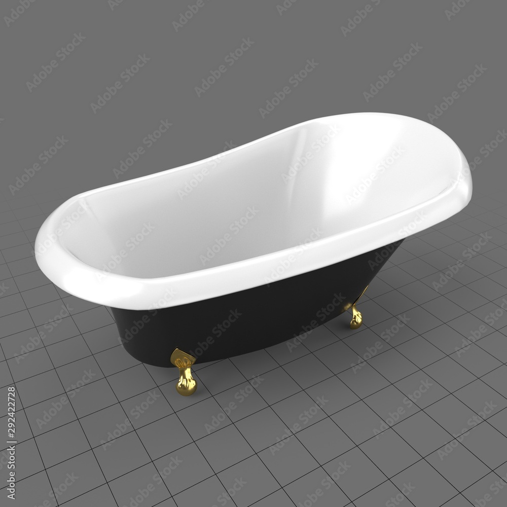 Claw foot bathtub Stock 3D asset Adobe Stock