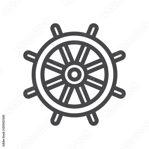 Helm vector icon, simple sign for web site and mobile app.