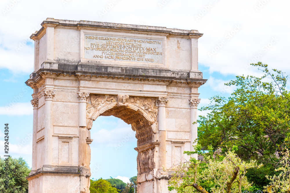 Arch of Titus on Via Sacra, Roman Forum, Rome, Italy