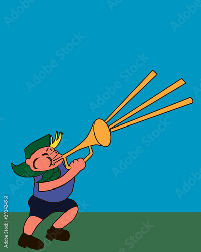 scout plays picking on the pipe
