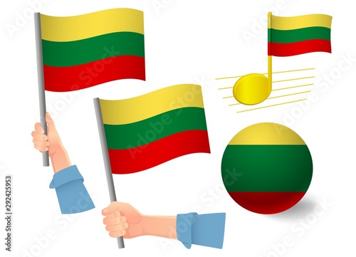 lithuania flag icon set
