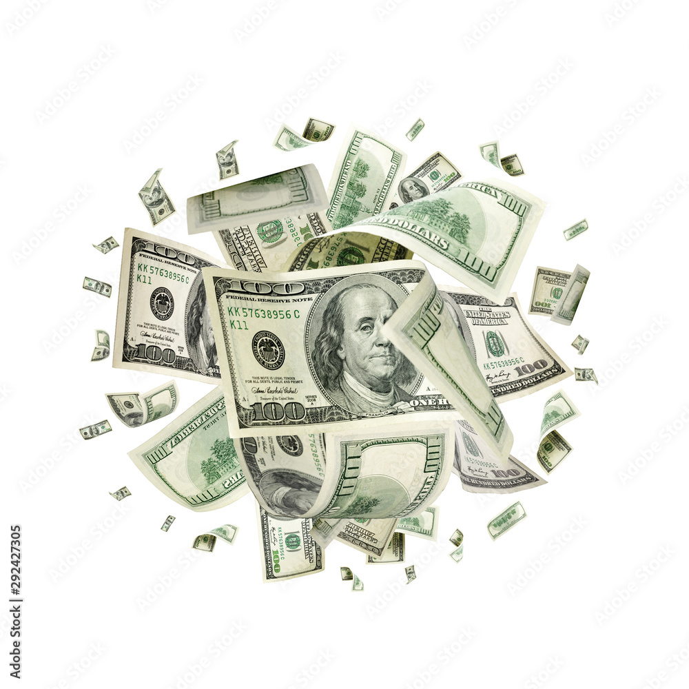 Money falling. American money. Washington american cash, usd bac Money falling. American money. Washington american cash, usd bac