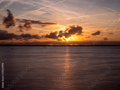 Harderwijk Sunset view with Airplane as memorial