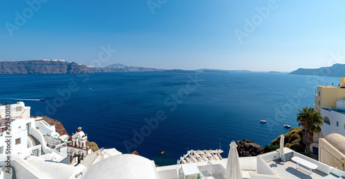 Oia village - Santorini Cyclades island - Aegean sea - Greece