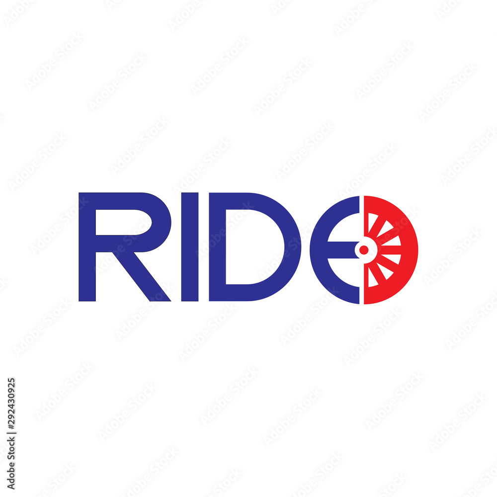 RIDE Tire logo design vector RIDE Tire logo design vector