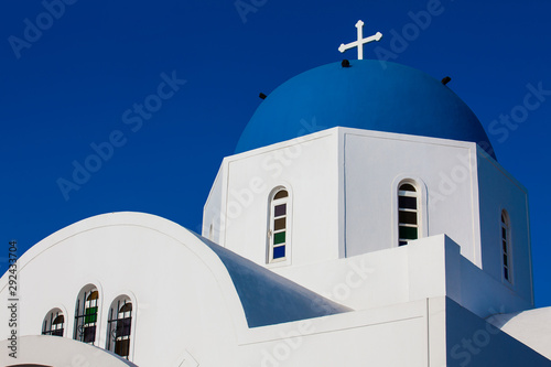 St. Gerasimos church in Fira city at Santorini Island