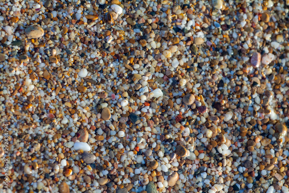 sea pebbles colored granite on the beach sea pebbles colored granite on the beach