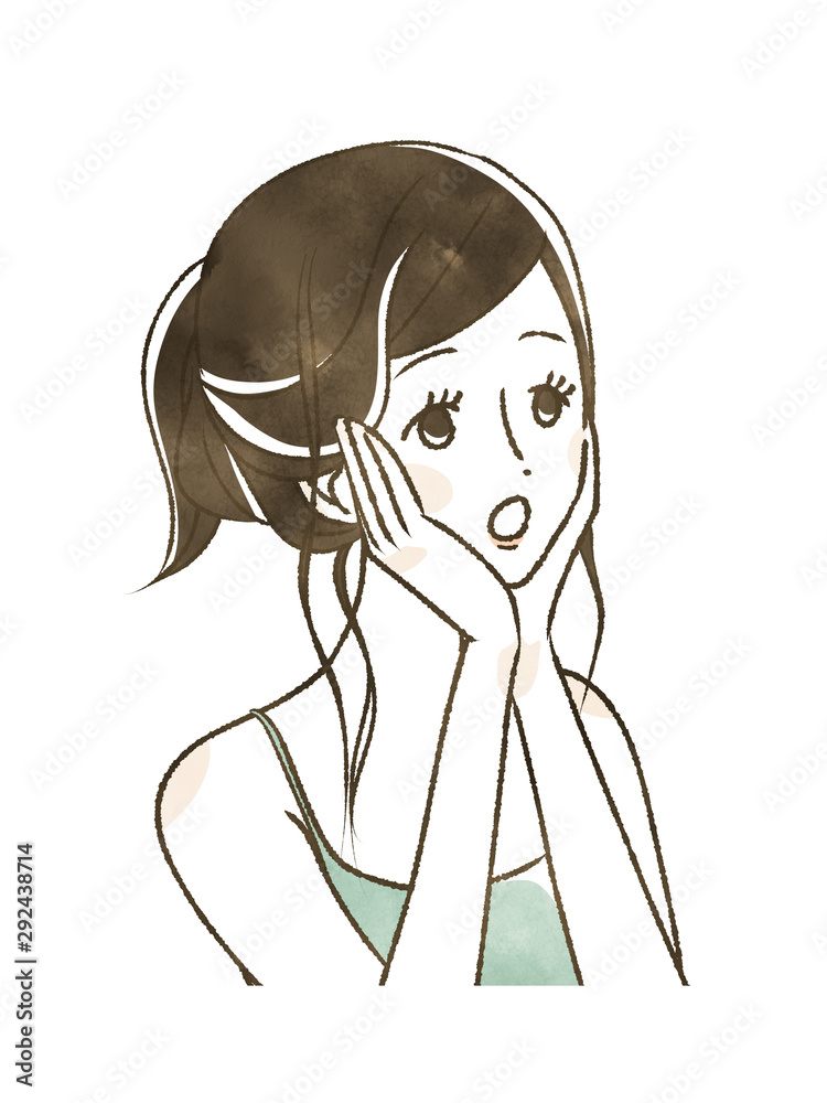 女性-驚き・発見・質問