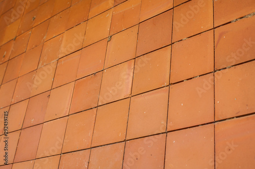 Terracotta wall tiles and surfaces