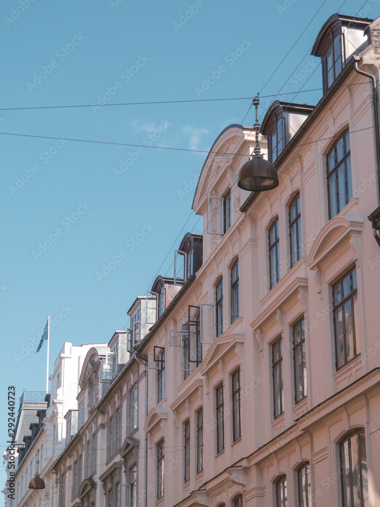 Buildings and windows of Copenhaguen, Denmark Buildings and windows of Copenhaguen, Denmark