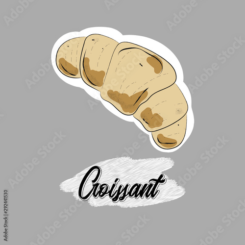 illustration of croissant