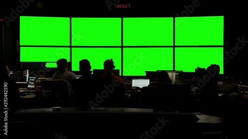 News Broadcast Control Room 1 Green
