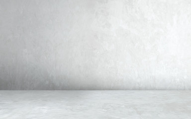 Room empty of cement floor with gray room cement or concrete wall texture background and sun light.