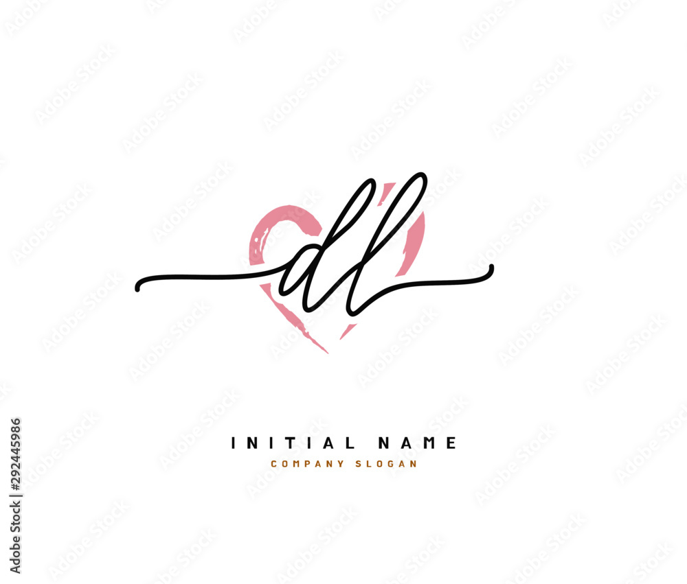 D L DL Beauty vector initial logo, handwriting logo of initial signature, wedding, fashion, jewerly, boutique, floral and botanical with creative template for any company or business. D L DL Beauty vector initial logo, handwriting logo of initial signature, wedding, fashion, jewerly, boutique, floral and botanical with creative template for any company or business.