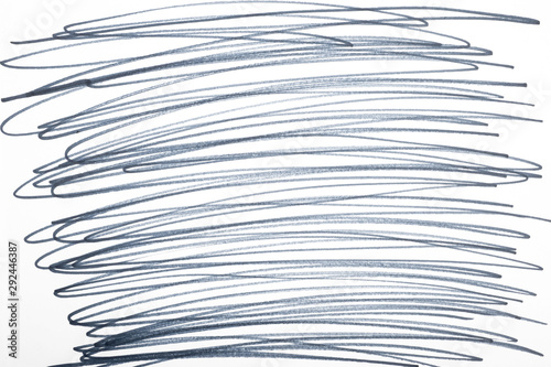 Hand drawn scribble smears on paper