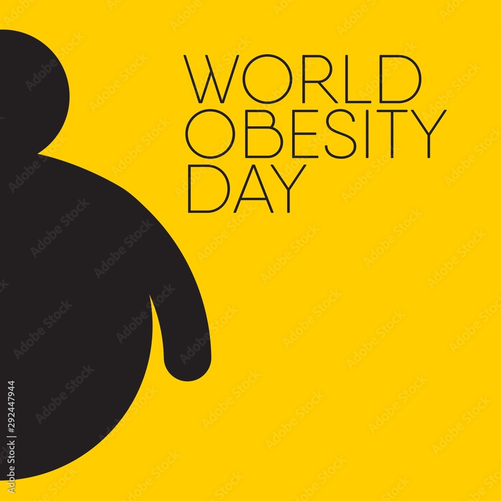World Obesity Day design template. Design for banner, greeting cards or print.