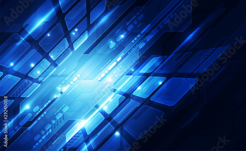 Abstract futuristic digital technology background. Illustration Vector