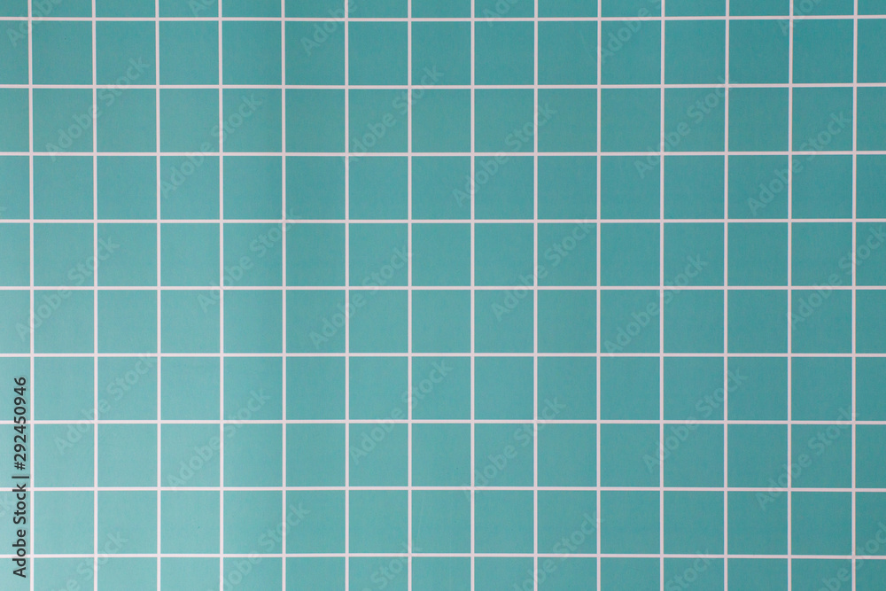 Pattern of Blue grid on the wall  texture background