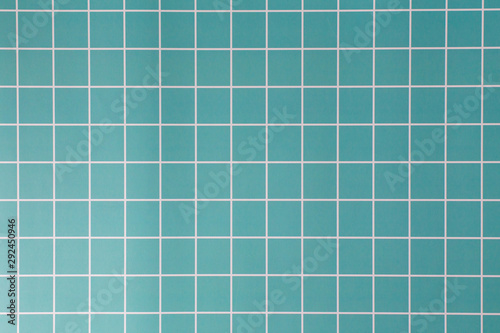 Pattern of Blue grid on the wall texture background