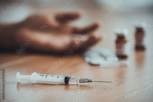 Drug overdose and substance abuse photo